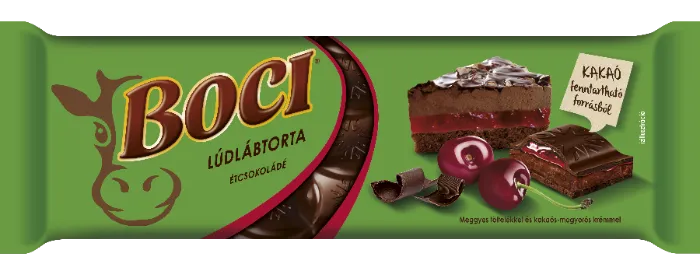 Lúdlábtorta étcsokoládé